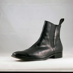 Gordon Rush Made in Italy Black Chelsea boots